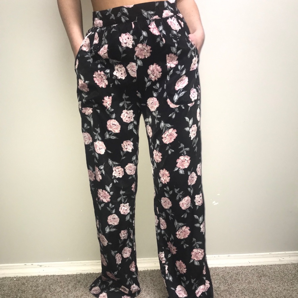 Flower dress pants
